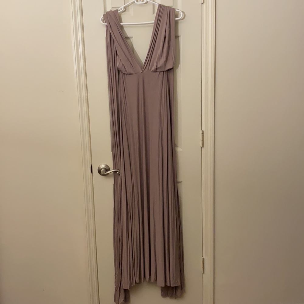 Lulu’s Tricks of the Trade Maxi Dress in Taupe. Worn once, excellent condition. - Picture 1 of 5